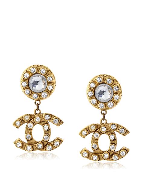 where can i buy chanel logo earrings online|chanel earrings for cheap outlet.